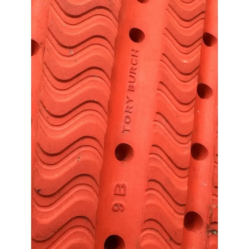 Tory Burch Shower Slide Eva Sandals in Red Poppy Size 9